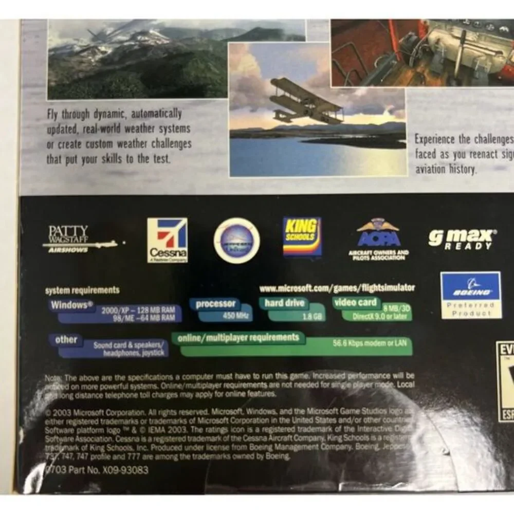 Microsoft Flight Simulator 2004 A Century of Flight 4-Disc Set PC CD-ROM-2000/XP
